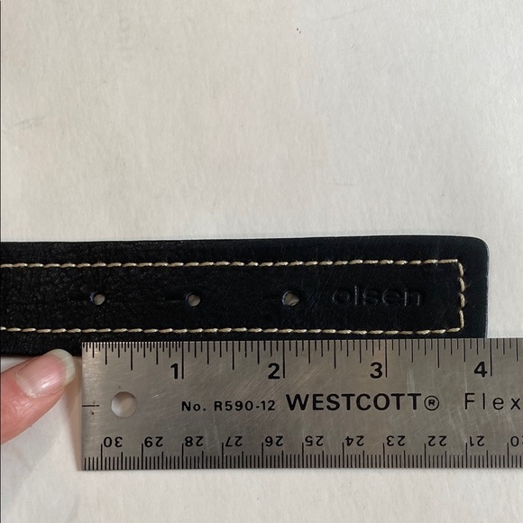 Sigrid Olsen Black Belt with Gold Buckle - Picture 12 of 14